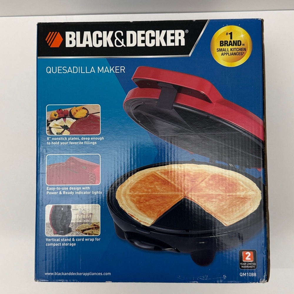 Black and Decker Quesadilla Maker New in Box